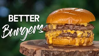 Making better BURGERS indoors [upl. by Gentille]