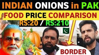 FOOD PRICE INDIA🇮🇳 VS🇵🇰 PAKISTAN INDIAN PRODUCTS PAKISTANI PUBLIC REACTION ON INDIA REAL TV [upl. by Htabazile]