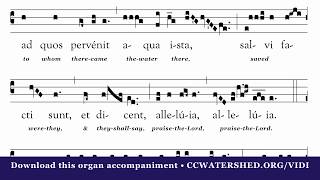 Rehearsal video “Vidi Aquam” with Organ Accompaniment Eastertide [upl. by Boyer353]