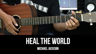 Heal the World  Michael Jackson  EASY Guitar Tutorial with Chords  Lyrics  Guitar Lessons [upl. by Sihunn790]