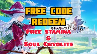 REVIVED WITCH Free Code Redeem Free Stamina amp Soul Cryolite [upl. by Shyamal]