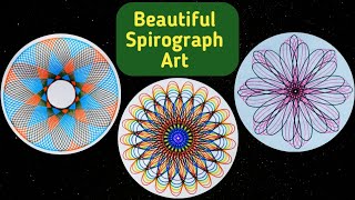 Awesome spiral designs that you must like  Spirograph and geometric art [upl. by Yenal79]