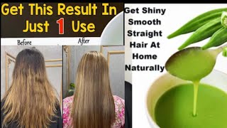 Bhindi Hair Mask  Home Keratin treatment DIY Keratin Mask  Easy diy [upl. by Matless]