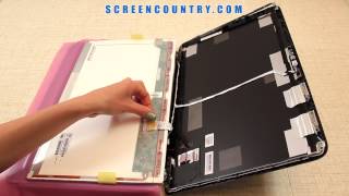 How To Change a Display on HP Pavilion DV7 Laptop Video Tutorial [upl. by Lathe]