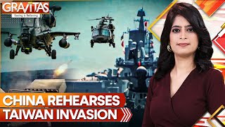 China Rehearses Taiwan Invasion with Helicopter Assault and Longrange Rockets  Gravitas [upl. by Ynneb227]