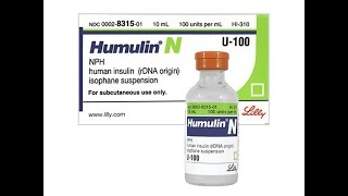 Humulin N 100 [upl. by Narhet]