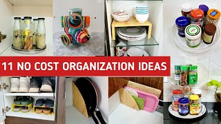 11 No Cost Home amp Kitchen Organization Ideas  11 Useful Home Hacks That Makes Your Life Easier [upl. by Nixon]