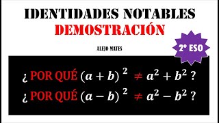 IDENTIDADES NOTABLES DEMOSTRACIÓN 2ºESO [upl. by Anoel]