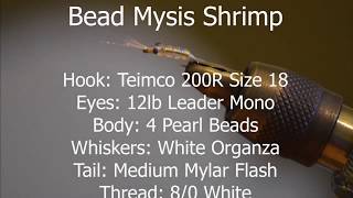 Bead Mysis Shrimp Fly Tying [upl. by Heyman358]