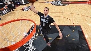 Zach LaVine Flushes the AlleyOop from the Foul Line [upl. by Romeu529]