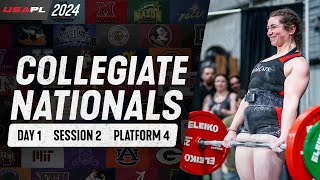 2024 USAPL Collegiate Nationals  Day 1  Session 2  Platform 4  FEQ 5660 kg [upl. by Seale]