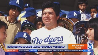 Dodgers fans pay tribute to El Toro Fernando Valenzuela dies at 63 [upl. by Nnylamme]