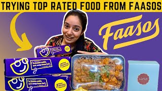 Trying TOP RATED food from FAASOS 🥰  Makhani Falafel Wrap  Veg Rice bowl amp more 😍😮 [upl. by Marsiella]