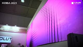 Kinetic LED display wall  South korea KOBA show [upl. by Ploss]