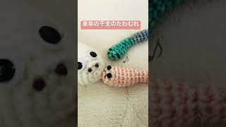 来年の干支のヘビ、大・中・小♥︎amigurumi shorts [upl. by Namrej]