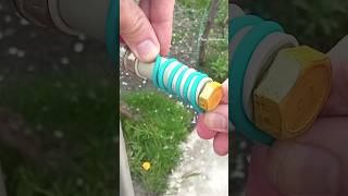 Hose connect skill How to securely connect a hose to a plastic pipe shorts diy tips [upl. by Zeph755]