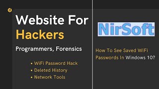 NirSoft  Website For Hackers Programmers And Forensics  Recover Password Product Keys History [upl. by Mccord402]