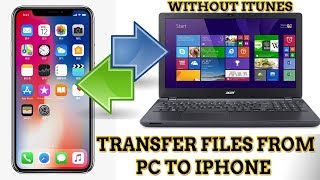 How to Transfer Files From PC to iPhone Without iTunes  Latest Tutorial 2018 [upl. by Bowne]