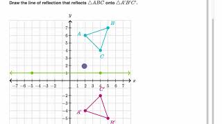 Line of reflection example [upl. by Atnahsal]