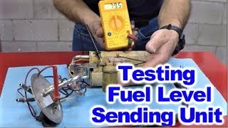 How to test a Fuel Level Sending Unit with Digital Ohm Meter [upl. by Hassadah392]