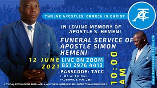 Funeral Service of Apostle S Hemeni [upl. by Amargo]