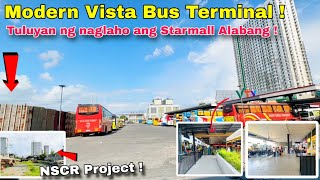 Modern Vista Bus Terminal in Alabang Muntinlupa  Starmall Alabang naglaho na  NSCR PNR Alabang [upl. by Alac]