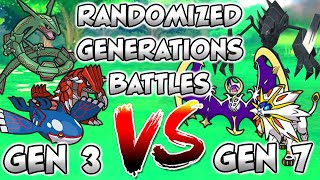 We Catch Randomized Pokemon From Different Generations Then We Battle Gen 3 VS Gen 7 [upl. by Dowd478]