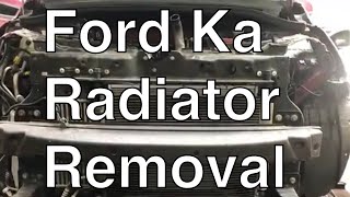 Ford ka radiator removal How to replace ka coolant radiator [upl. by Khalil772]