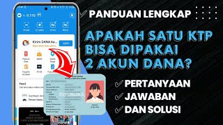 Apakah 1 KTP Bisa Buat 2 Akun Dana Premium  Ugrade Dana Premium Pakai 1 KTP [upl. by Wallache]