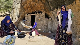 A powerful nomadic woman fishing and cooking in the traditional way [upl. by Stefan35]