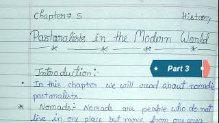 Class 9 history chapter 5 Pastoralists in Modern world with notes part 3 [upl. by Oxford]