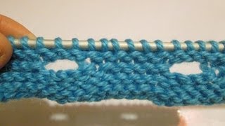 TUTO TRICOT APPRENDRE A TRICOTER DES BOUTONNIERES HORIZONTALES  TRICOT FACILE [upl. by Elehcar851]