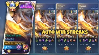 TUTORIAL HOW TO PLAY MARTIS BEST BUILD EMBLEM AND ROTATION🔥  Auto Win Streaks [upl. by Yarezed]