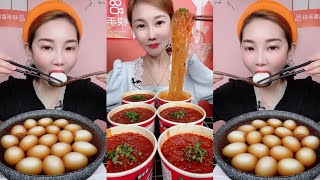 먹방 Spicy China Foods 🌶️  Spicy NOODLES and EGGS  eating sounds Mukbang ASMR [upl. by Jayne853]