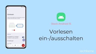 Vorlesen einschalten oder ausschalten Android 15 [upl. by Seena]