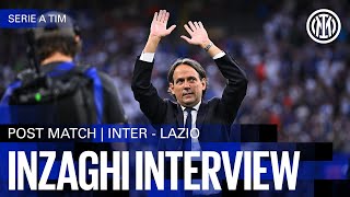 SIMONE INZAGHI INTERVIEW  INTER 11 LAZIO 🎙️⚫🔵🏆 [upl. by Ardel]