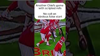 No call on OBVIOUS false start Chiefs v Bucs chiefs bucs mnf refs [upl. by Freudberg]