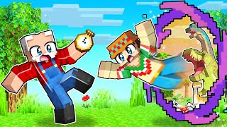 ¡MINECRAFT pero VIAJAMOS en EL TIEMPO ⏰😱 con SILVIOGAMER y SOYDANY [upl. by Hoffmann]