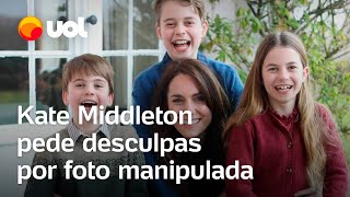 Kate Middleton Princesa de Gales pede desculpas por edição em foto com filhos após cirurgia veja [upl. by Leuqram]