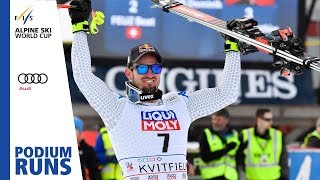 Dominik Paris  Mens Downhill  Kvitfjell  1st place  FIS Alpine [upl. by Atnauq115]