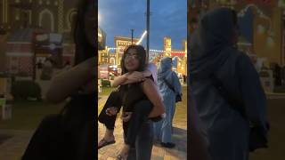 Piggyback Ride in Global Village 🎡 explore friends faizavlogs funny [upl. by Korfonta135]