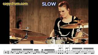 Anika Nilles Alter Ego 32note fillin  DRUM Transcription [upl. by Mina]