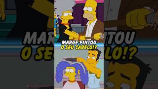 MARGE PINTOU SEU CABELO simpsons thesimpsons homer bart shorts [upl. by Namharludba]