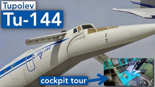 Guided tour through a Tupolev Tu144 Concordski includes the cockpit [upl. by Pitts]