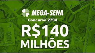 Concurso da Mega Sena 2794 [upl. by Adnirod]