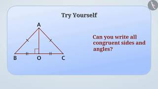 SideAngleSide Congruence Criterion of triangles SAS Criterion  Part23  English  Class 7 [upl. by Yenaj]