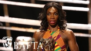 Michaela Coels Inspiring Acceptance Speech  BAFTA TV Awards 2016 [upl. by Shanna]