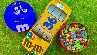 Satisfaction Video MampMs Car and Lots of Candy from Two Cans [upl. by Daveta362]