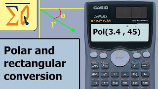 Casio FX991ms Converting polar and rectangular [upl. by Asli338]