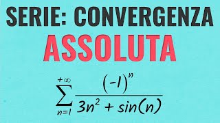 Serie Numeriche  Convergenza Assoluta con Esercizi Svolti [upl. by Ihpen]